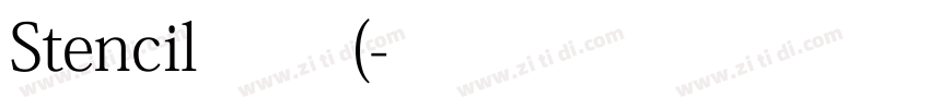 Stencil 常规(字体转换